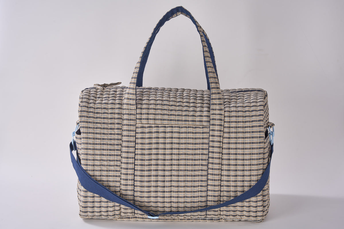 Plaid Weekender Tote by Le Petite Pochette