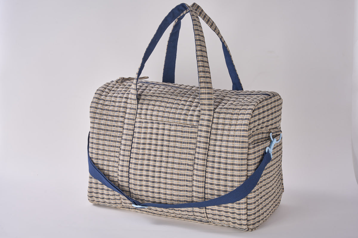 Plaid Weekender Tote by Le Petite Pochette
