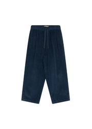 Elio Corduroy Trouser in Black Iris