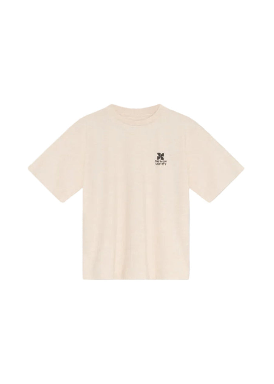 TNS Logo T-Shirt in Whisper White Melange