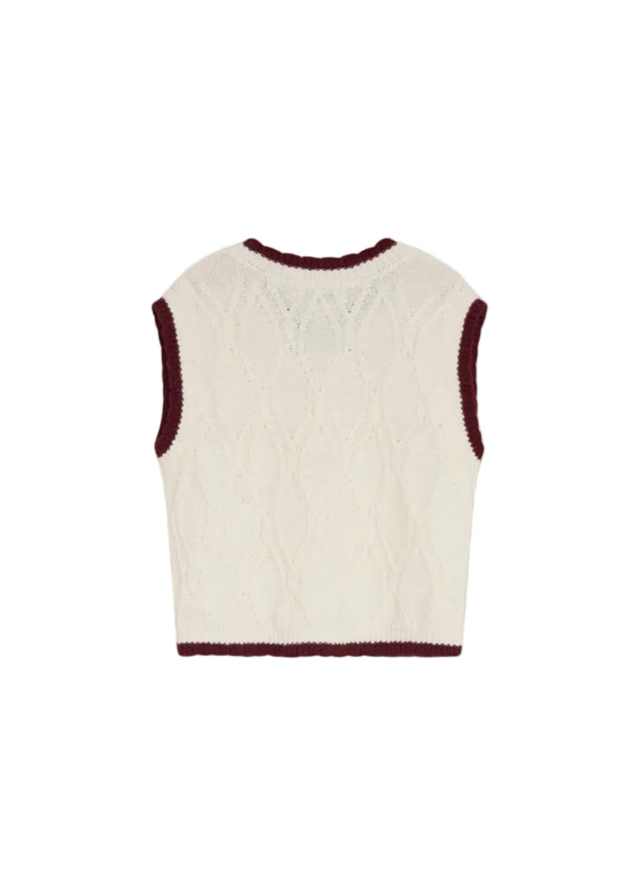 Orla Waistcoat in Whisper White