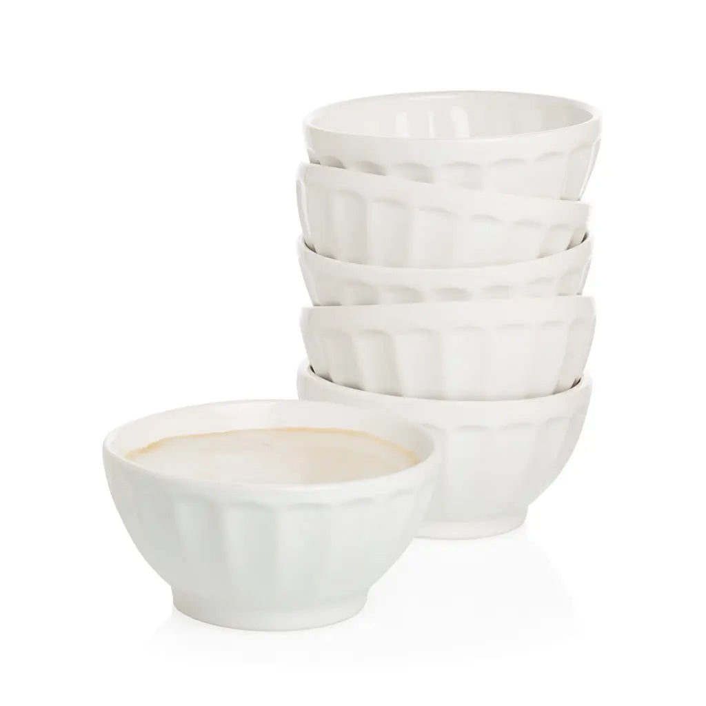 White Ceramic Latte Bowl