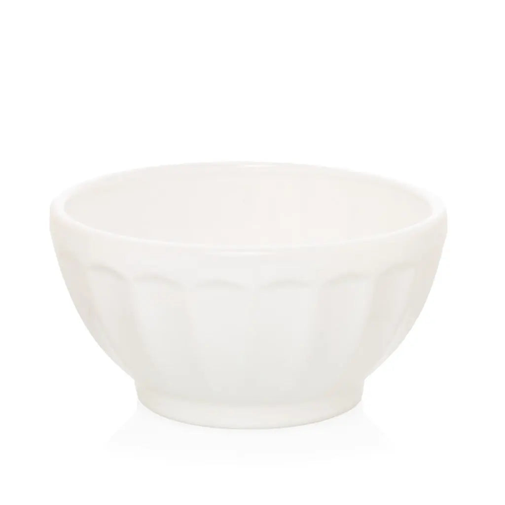 White Ceramic Latte Bowl