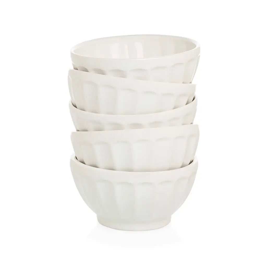 White Ceramic Latte Bowl
