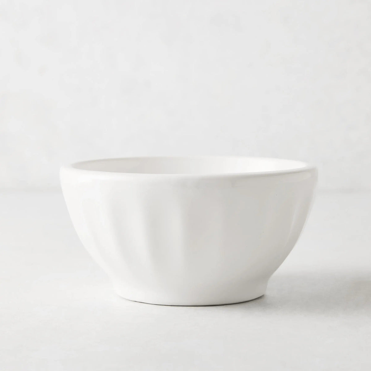 White Ceramic Latte Bowl
