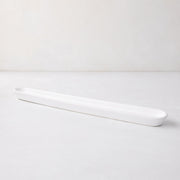 White Ceramic Olive Serving Tray