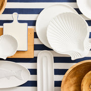 White Ceramic Olive Serving Tray