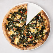 White Ceramic Round Pizza Serving Platter