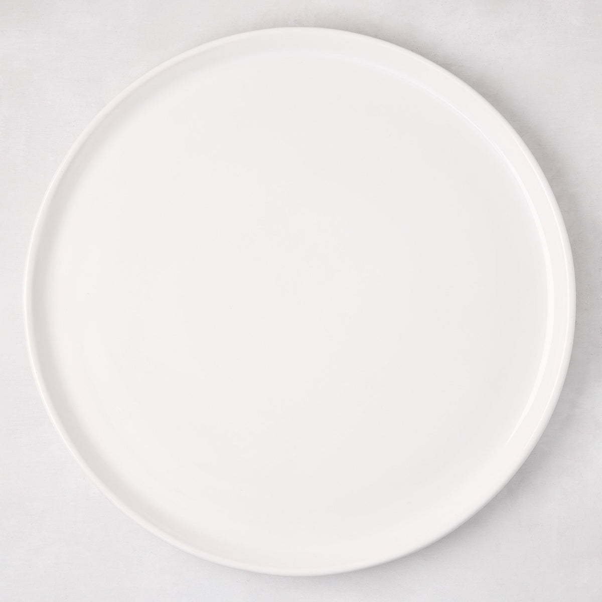 White Ceramic Round Pizza Serving Platter