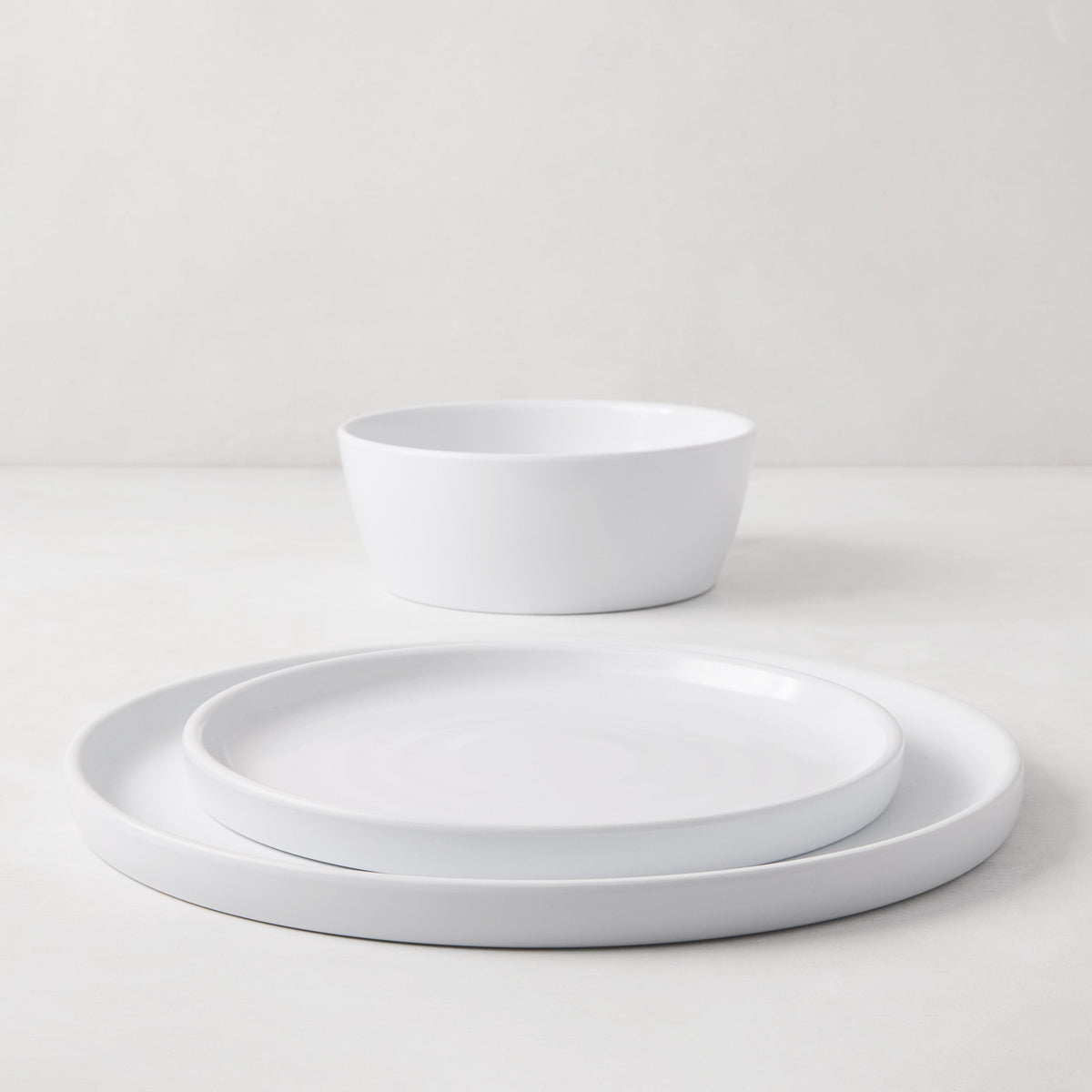 White Outdoor Melamine Salad Plate
