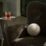 Teddy Sphere Pillow - Ivory