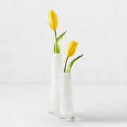 White Solifleur Large Glass Bud Vase
