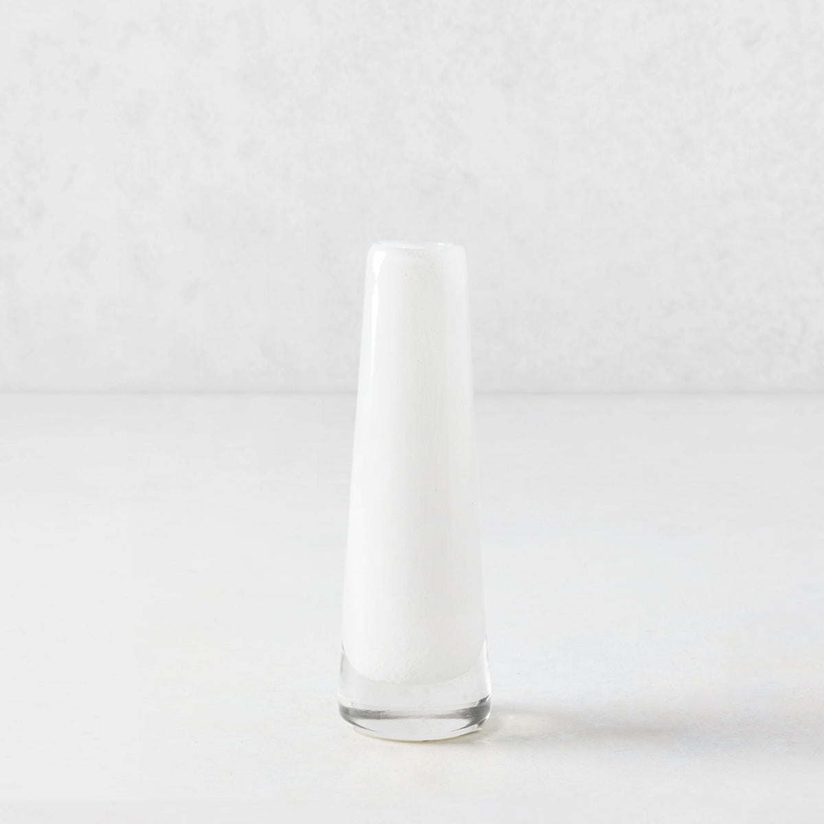 White Solifleur Small Glass Bud Vase